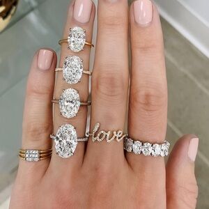 Ring Concierge Yellow Gold Pave Diamond Love Ring